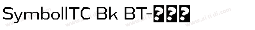 SymbollTC Bk BT字体转换